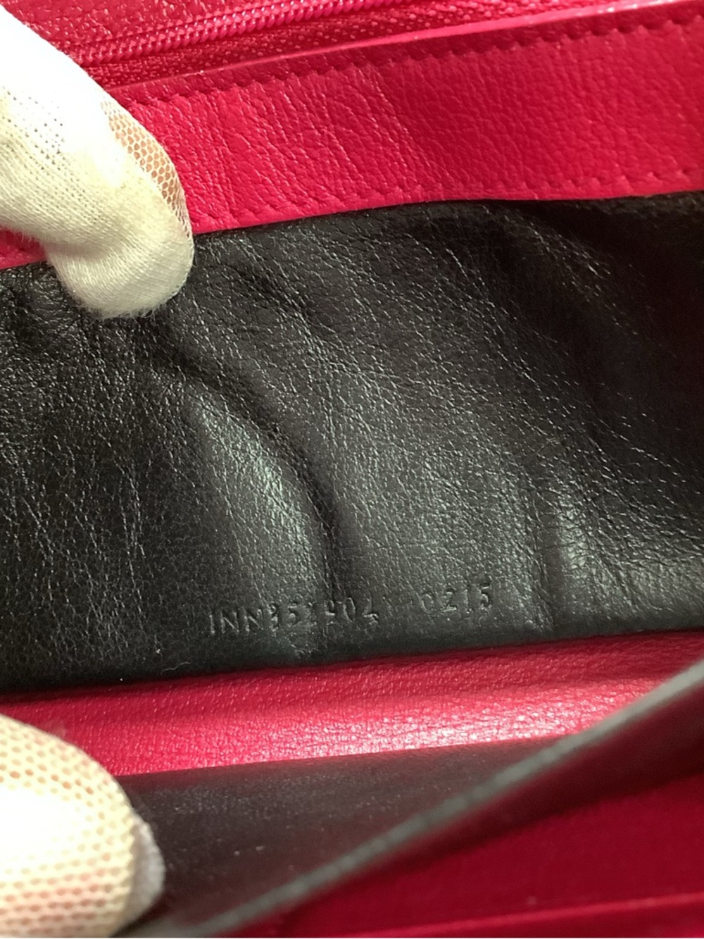 Saint Laurent Hot Pink Leather Zip Wallet with Embossed YSL - Picture 7 of 11